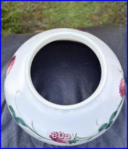 Antique Aladdin Oil Kerosene Lamp Hand Painted Glass 10 SHADE 5 Fitter
