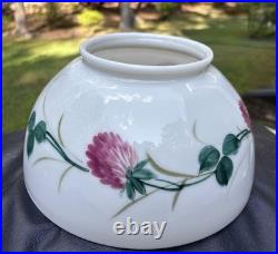 Antique Aladdin Oil Kerosene Lamp Hand Painted Glass 10 SHADE 5 Fitter