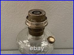 Antique Aladdin Oil Lamp Clear Lincoln Drape
