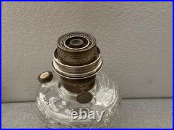 Antique Aladdin Oil Lamp Clear Lincoln Drape