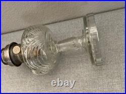 Antique Aladdin Oil Lamp Clear Lincoln Drape