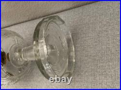 Antique Aladdin Oil Lamp Clear Lincoln Drape