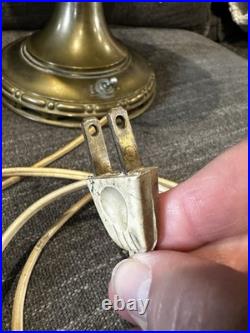 Antique Aladdin Oil Lamp Electric Conversion Brass Mantle Lamp No Shade