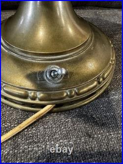Antique Aladdin Oil Lamp Electric Conversion Brass Mantle Lamp No Shade