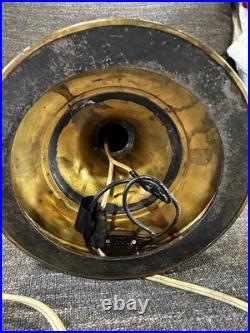 Antique Aladdin Oil Lamp Electric Conversion Brass Mantle Lamp No Shade