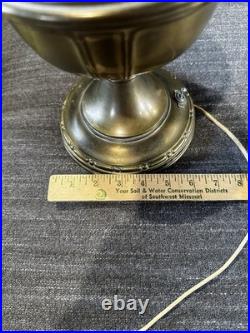 Antique Aladdin Oil Lamp Electric Conversion Brass Mantle Lamp No Shade