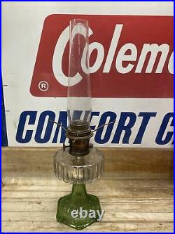 Antique Aladdin Oil Lamp Model B with Chimney Lighting Kerosene Collect works