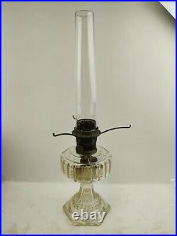 Antique Aladdin Oil Lamp Model B with Chimney Lighting Kerosene Off Grid works