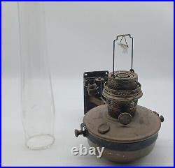 Antique Aladdin Oil Lamp, Train Passenger Car, Nu Type-B, replacment Shade C1677S