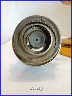 Antique Aladdin Oil Lamp Washington Drape Gorgeous Amber Color B Burner, Chimney