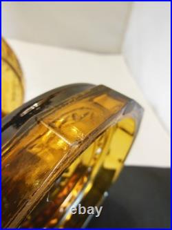 Antique Aladdin Oil Lamp Washington Drape Gorgeous Amber Color B Burner, Chimney