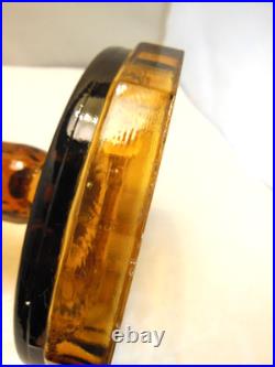 Antique Aladdin Oil Lamp Washington Drape Gorgeous Amber Color B Burner, Chimney
