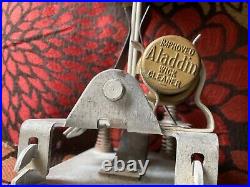 Antique Aladdin / Railway Wall Mount Caboose Kerosene Lamp Brass Wick Cleaner