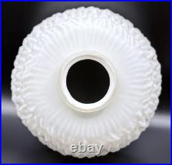 Antique Aladdin Rose Coleman Oil Kerosene Lamp Cased Glass 7 1/2 X 2 1/4 Shade