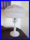 Antique Aladdin Table Lamp With Period Glass Shade Marked Aladdin Mfg