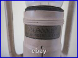 Antique Aladdin Table Lamp With Period Glass Shade Marked Aladdin Mfg