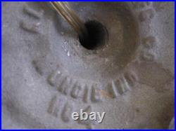 Antique Aladdin Table Lamp With Period Glass Shade Marked Aladdin Mfg
