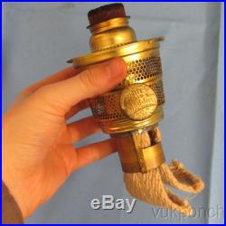 Antique Aladdin Tall Lincoln Drape Glass Kerosene Lamp Model B Milk White