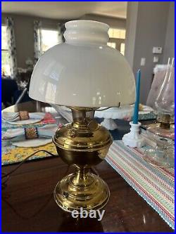 Antique Aladdin The Mantle Lamp Co 1915-16 Model 6 Chicago Brass Table Lamp 17