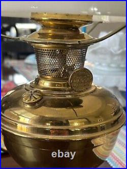 Antique Aladdin The Mantle Lamp Co 1915-16 Model 6 Chicago Brass Table Lamp 17