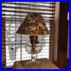 Antique Aladdin Washington Drape 24 Model B Oil Lamp Withparchment shade