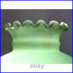 Antique Aladdin Washington Drape Clear Glass Oil Lamp NU-Type Model B Green
