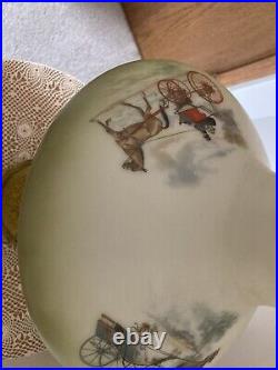 Antique Aladdin Washington Drape Kerosene Oil Lamp With Shade