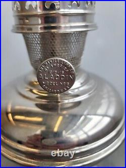 Antique Alladin No 6 Kerosene Oil Lamp 1915 1916 Chicago NOS missing filler plug