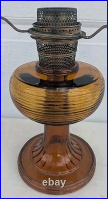 Antique Amber Aladdin Lamp