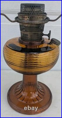 Antique Amber Aladdin Lamp