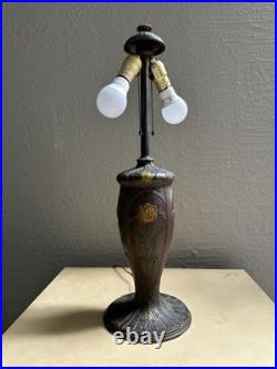 Antique Art Nouveau Table Lamp Base Painted