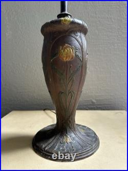 Antique Art Nouveau Table Lamp Base Painted