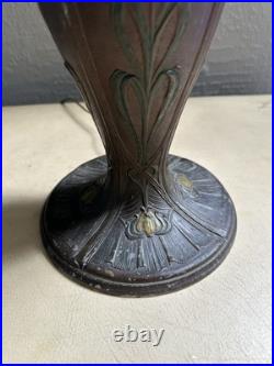Antique Art Nouveau Table Lamp Base Painted