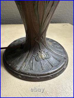 Antique Art Nouveau Table Lamp Base Painted