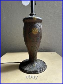 Antique Art Nouveau Table Lamp Base Painted