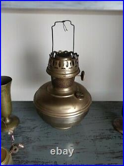 Antique Brass Aladdin-The Mantlelamp Co. Of Amer, Inc. #11 Kerosene Lamp
