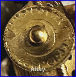 Antique Brass Burner for Kerosene or Oil Lamp Collins Style 1860 Patent Date