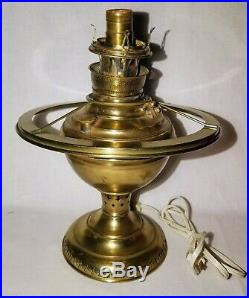 Antique Brass New Juno #2 Oil Lamp & Aladdin Kerosene Lamp Wicks Spider Harps
