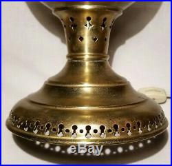 Antique Brass New Juno #2 Oil Lamp & Aladdin Kerosene Lamp Wicks Spider Harps