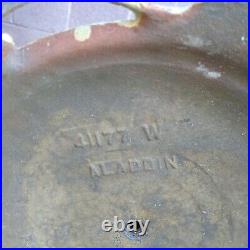 Antique Cast Iron Aladdin Oil Kerosene Floor Lamp