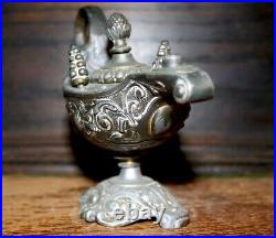 Antique Cigar Store Aladdin's Lamp Kerosene Cigar Lighter Very Rare
