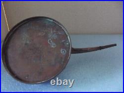 Antique Copper & Brass Kerosene Oil Lamp Filler Can withCap UNIQUE SHAPE