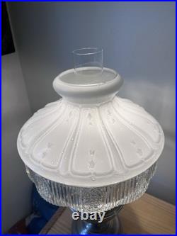 Antique Electric ALADDIN Nickel No. 11 Table Oil Kerosene Lamp Chicago USA Works