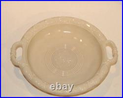 Antique Glow-in-the-Dark Alacite Uranium Bowl withHandles 12 Aladdin Lamp, 1938