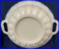 Antique Glow-in-the-Dark Alacite Uranium Bowl withHandles 12 Aladdin Lamp, 1938