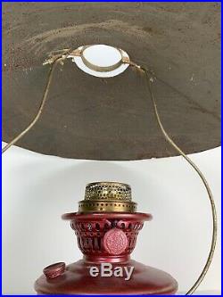 Antique Kerosene Oil Aladdin Hanging Barn Lamp with Metal Shade