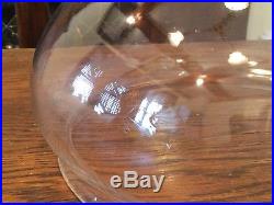 Antique Lamp Shade Coleman Aladdin Oil Lamp Vintage Clear Glass Large Dome