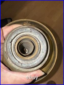 Antique Mantle Lamp Co Aladdin Hanging Library Parlor Oil Lamp Crystal Prisms