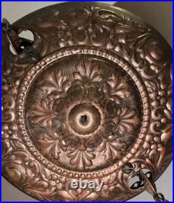 Antique Mantle Lamp Co Aladdin Hanging Library Parlor Oil Lamp Crystal Prisms