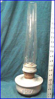 Antique Nickel ALADDIN MODEL NO 23 RAILROAD CABOOSE oil LAMP 3-88